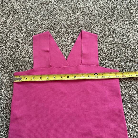 House of Harlow 1960 pink sleeveless crop tank top size M - Picture 10 of 13